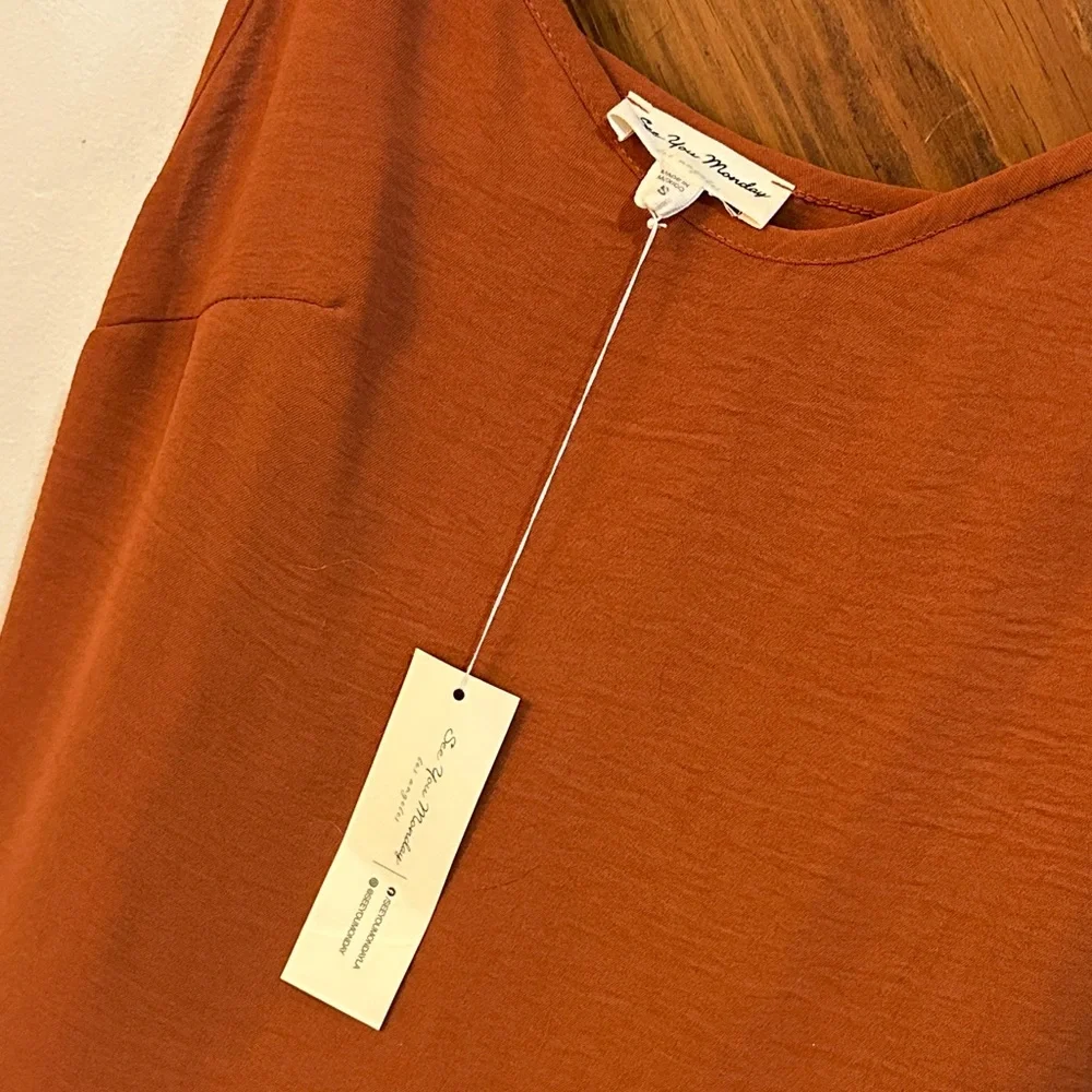 NWT Rust orange size small slip dress: See You Monday, Los Angelos - Picture 3 of 7